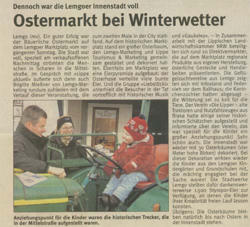 V Ostermarkt Lemgo 2005 Lippe Aktuell